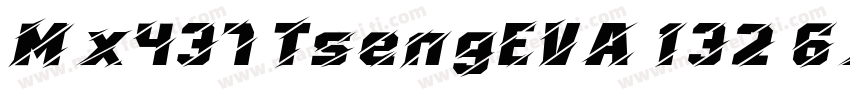 Mx437 TsengEVA 132 6x8 Regular字体转换